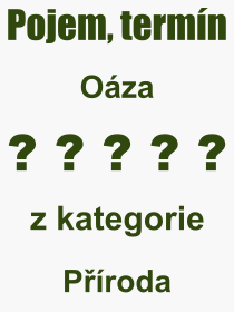 Co je to Oza? Vznam slova, termn, Vraz, termn, definice slova Oza. Co znamen odborn pojem Oza z kategorie Proda?