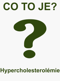 Co je to Hypercholesterolmie? Vznam slova, termn, Definice odbornho termnu, slova Hypercholesterolmie. Co znamen pojem Hypercholesterolmie z kategorie Lkastv?