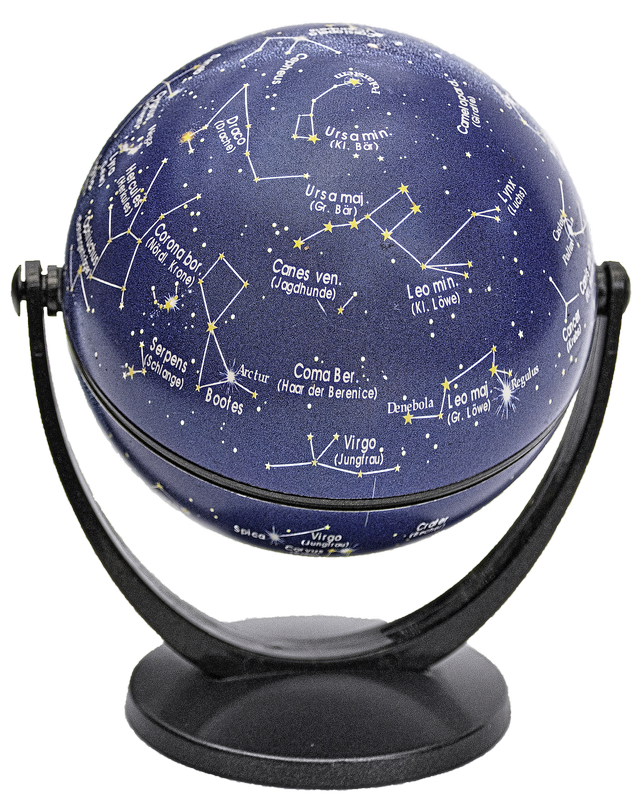 Nebesk globus s vyznaenmi souhvzdmi. Autor: Wolfgang Eckert, zdroj: Pixabay