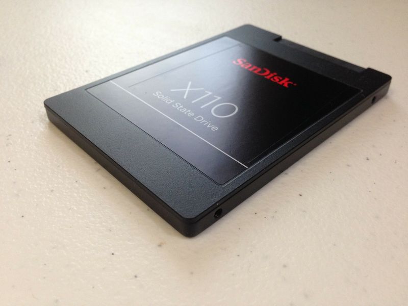 2,5 palcov SSD pevn disk SanDisk X110 s kapacitou 256 GB. Autor: pagefact, zdroj: Pixabay