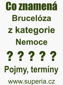 Co je to Brucelza? Vznam slova, termn, Definice vrazu Brucelza. Co znamen odborn pojem Brucelza z kategorie Nemoce?