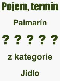 Pojem, vraz, heslo, co je to Palmarn? 