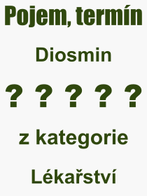 Pojem, výraz, heslo, co je to Diosmin? 