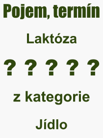 Co je to Laktza? Vznam slova, termn, Odborn vraz, definice slova Laktza. Co znamen pojem Laktza z kategorie Jdlo?