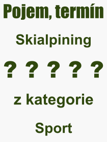Pojem, výraz, heslo, co je to Skialpining? 