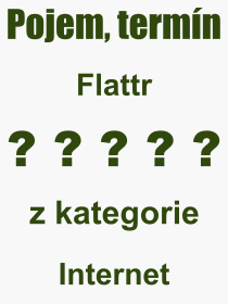 Pojem, výraz, heslo, co je to Flattr? 