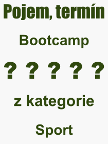 Pojem, výraz, heslo, co je to Bootcamp? 