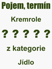 Co je to Kremrole? Význam slova, termín, Definice výrazu, termínu Kremrole. Co znamená odborný pojem Kremrole z kategorie Jídlo?