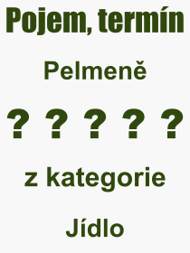 Co je to Pelmeně? Význam slova, termín, Výraz, termín, definice slova Pelmeně. Co znamená odborný pojem Pelmeně z kategorie Jídlo?