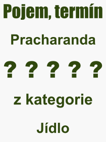 Pojem, vraz, heslo, co je to Pracharanda? 