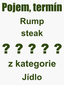 Pojem, vraz, heslo, co je to Rump steak? 