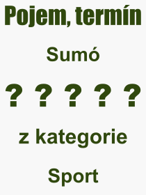 Pojem, výraz, heslo, co je to Sumó? 