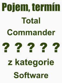 Pojem, výraz, heslo, co je to Total Commander? 