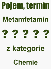 Pojem, vraz, heslo, co je to Metamfetamin? 
