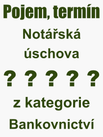 Co je to Notsk schova? Vznam slova, termn, Odborn vraz, definice slova Notsk schova. Co znamen pojem Notsk schova z kategorie Bankovnictv?