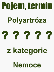 Pojem, vraz, heslo, co je to Polyartrza? 