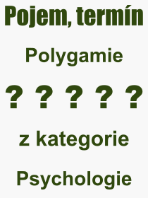 Pojem, vraz, heslo, co je to Polygamie? 