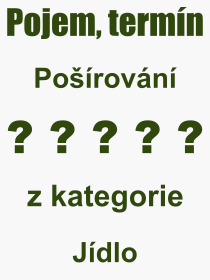 Co je to Porovn? Vznam slova, termn, Definice vrazu, termnu Porovn. Co znamen odborn pojem Porovn z kategorie Jdlo?