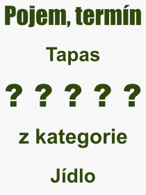 Pojem, vraz, heslo, co je to Tapas? 