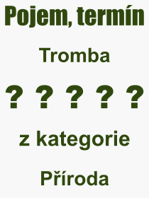 Co je to Tromba? Vznam slova, termn, Odborn vraz, definice slova Tromba. Co znamen pojem Tromba z kategorie Proda?