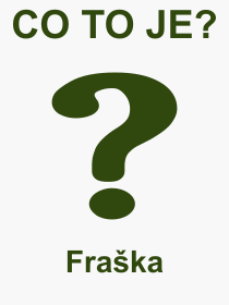 Co je to Fraška? Význam slova, termín, Výraz, termín, definice slova Fraška. Co znamená odborný pojem Fraška z kategorie Literatura?