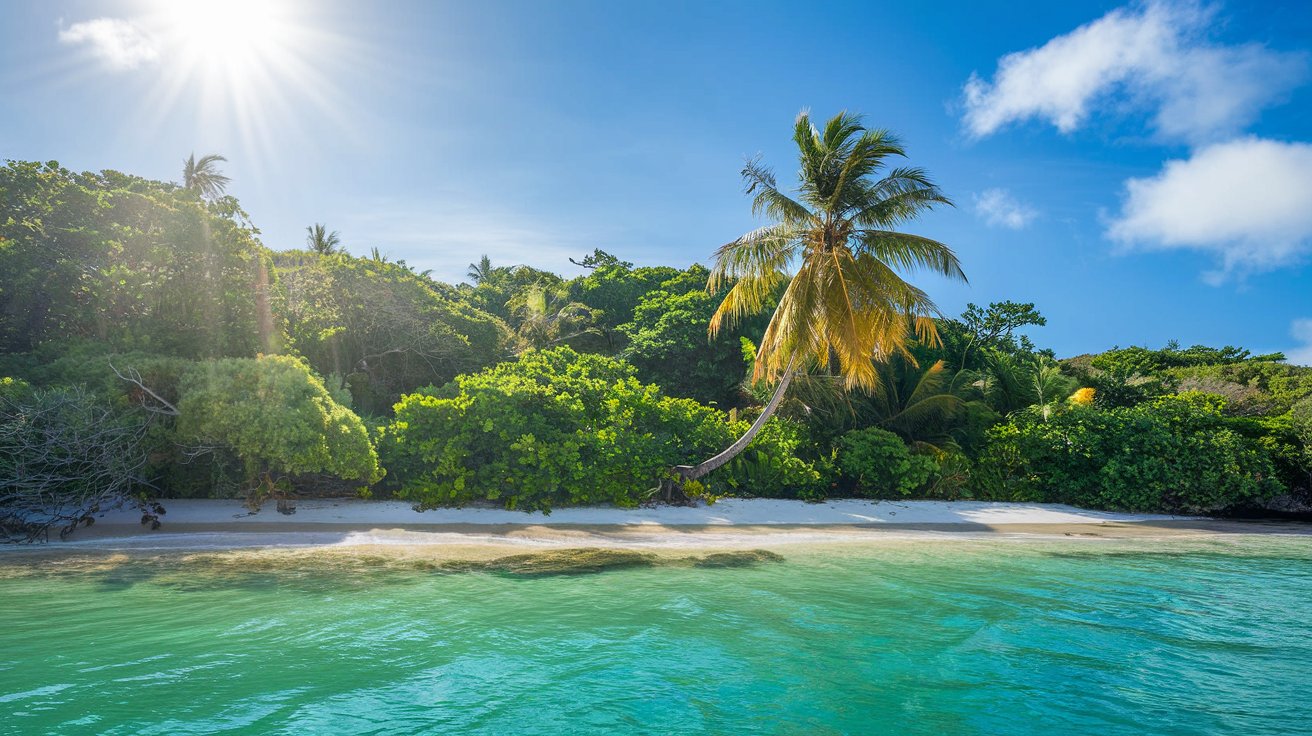 Kategorie cestov�n�, Pl� s tropick�m lesem, woodcraft, ilustra�n� obr�zek