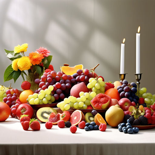 Kategorie jdlo, Ovoce na stole, syidlo, ilustran obrzek