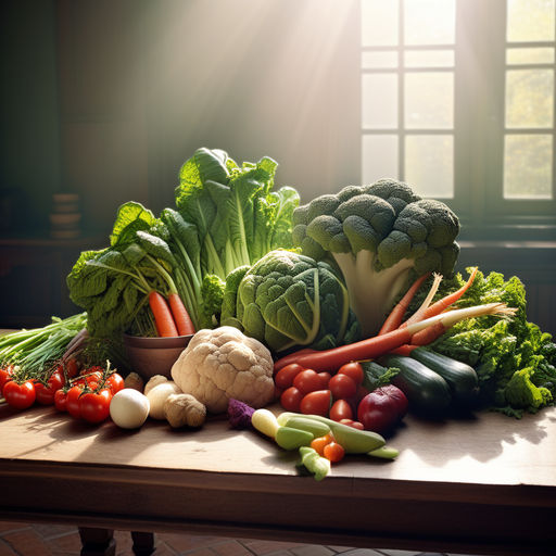 Kategorie jdlo, zelenina na stole, pbor, ilustran obrzek