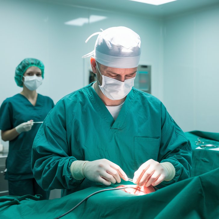 Kategorie lékařství, Chirurg operuje s týmem v sále, incidence, ilustrační obrázek Kategorie lékařství, Chirurg operuje s týmem v sále, incidence, ilustrační obrázek