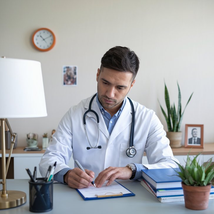 Kategorie l�ka�stv�, L�ka� p�e recept u stolu, alergen, ilustra�n� obr�zek