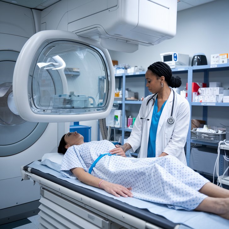 Kategorie lkastv, Pacient le v radiologick mstnosti, nefrologie, ilustran obrzek