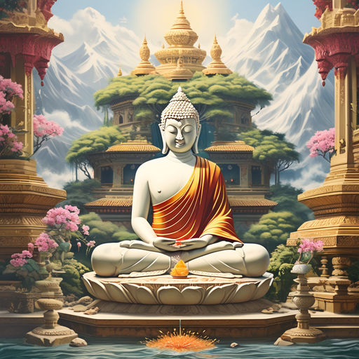 Kategorie nboenstv, budhismus, betlm, ilustran obrzek