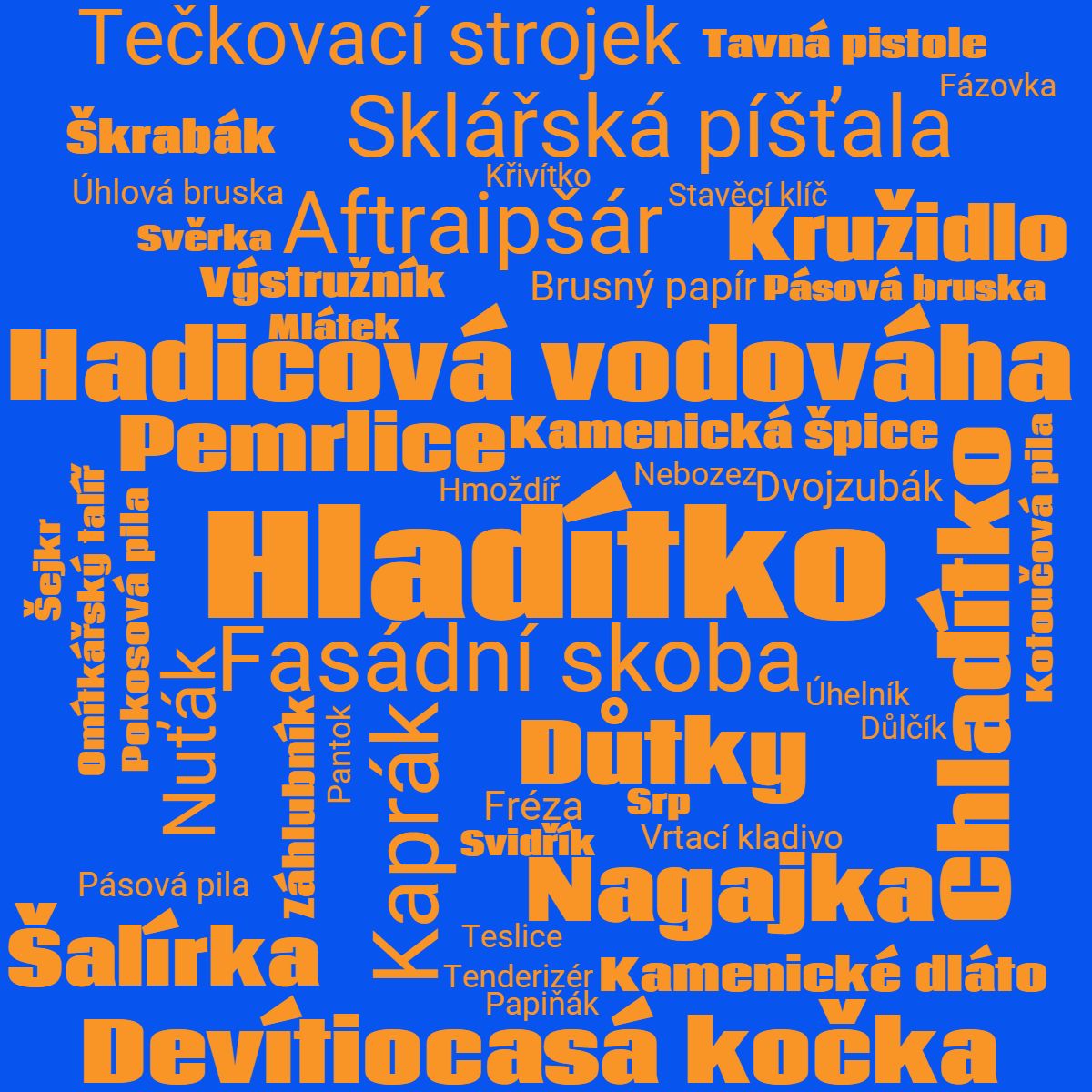 Kategorie nástroje, hladítko, ilustrační obrázek Kategorie nástroje, hladítko, ilustrační obrázek