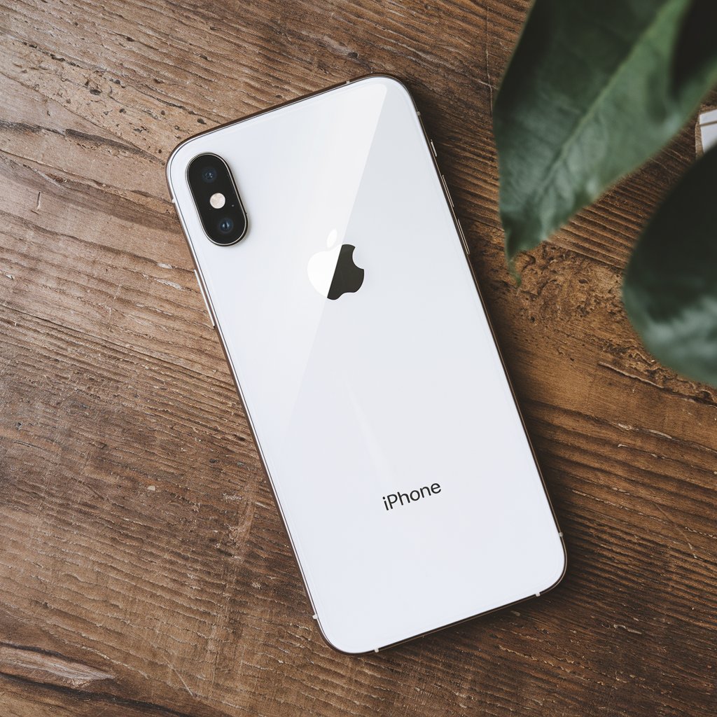 Kategorie po��ta�e, B�l� telefon iPhone na d�ev�n� podlaze, tabul�tor, ilustra�n� obr�zek