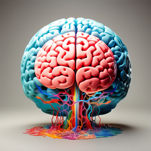 Kategorie psychologie, Barevn mozek, pvab, ilustran obrzek