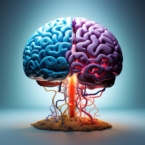 Kategorie psychologie, Lidsk mozek, neurza, ilustran obrzek