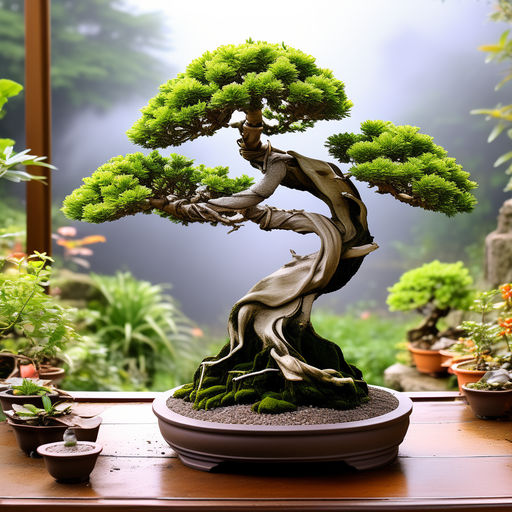 Kategorie rostliny, Mal bonsaj, vetiver, ilustran obrzek