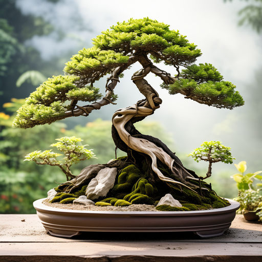 Kategorie rostliny, bonsaj mlha, ekanka, ilustran obrzek