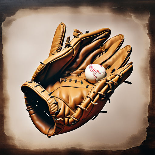 Kategorie sport, rukavice na baseball, puntkovan trikot, ilustran obrzek