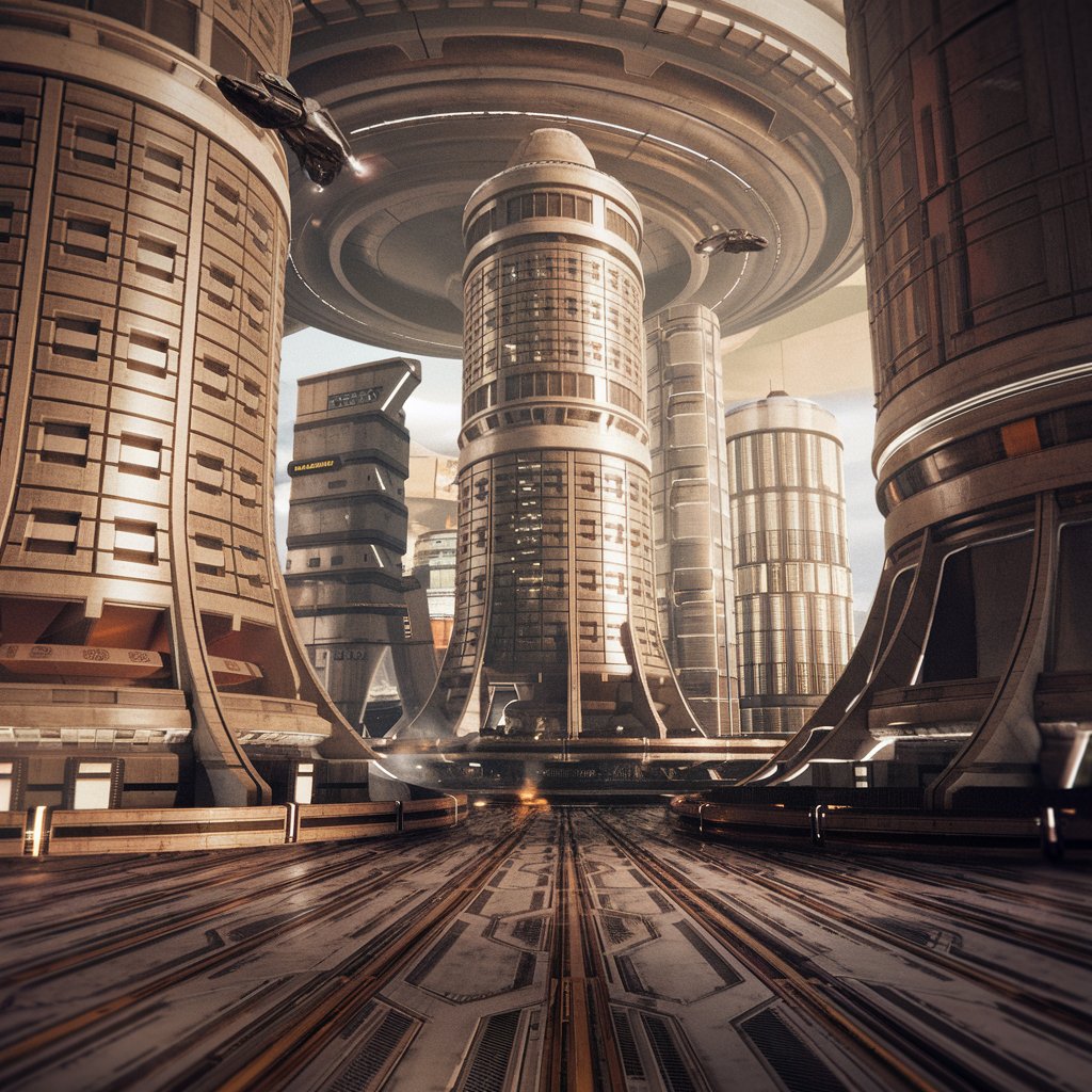 Kategorie stavebnictv�, M�sto s l�taj�c�mi auty a kruhem, hamr, ilustra�n� obr�zek