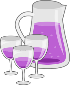 Pojem Sangria je v kategorii nápoje, ilustrační obrázek
