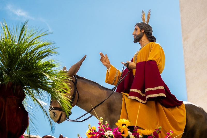 Podle mytologie měl Ježíš Kristus přijet do Jeruzaléma právě o květné neděli. Autor: Miguel ángel villar, zdroj: Pixabay
