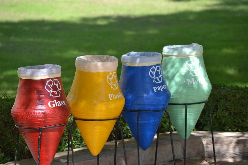 Recyklaci významně pomáhá třídění surovin. Proto je vhodné třídit odpad. Běžně třídíme sklo, plasty, papír a kov. Autor: imordaf, zdroj: Pixabay