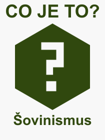 Co je to ovinismus? Vznam slova, termn, Definice odbornho termnu, slova ovinismus. Co znamen pojem ovinismus z kategorie Rzn?