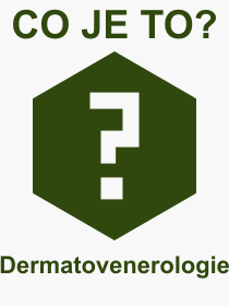 Co je to Dermatovenerologie? Vznam slova, termn, Vraz, termn, definice slova Dermatovenerologie. Co znamen odborn pojem Dermatovenerologie z kategorie Lkastv?