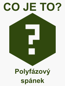 Co je to Polyfzov spnek? Vznam slova, termn, Definice odbornho termnu, slova Polyfzov spnek. Co znamen pojem Polyfzov spnek z kategorie Psychologie?