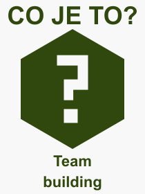 Co je to Team building? Význam slova, termín, Výraz, termín, definice slova Team building. Co znamená odborný pojem Team building z kategorie Různé?