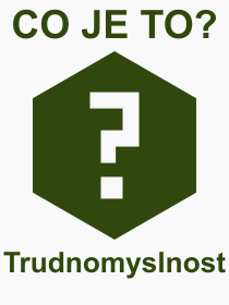 Co je to Trudnomyslnost? Vznam slova, termn, Odborn vraz, definice slova Trudnomyslnost. Co znamen pojem Trudnomyslnost z kategorie Psychologie?