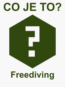 Co je to Freediving? Význam slova, termín, Definice výrazu, termínu Freediving. Co znamená odborný pojem Freediving z kategorie Sport?