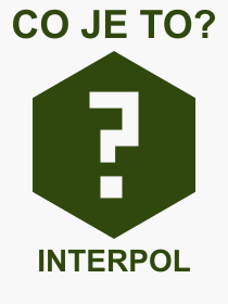 Pojem, vraz, heslo, co je to INTERPOL? 